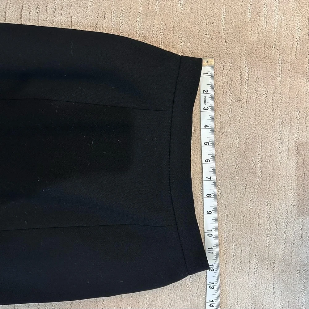 Chanel Black Wool and Silk Pencil Skirt Size 38